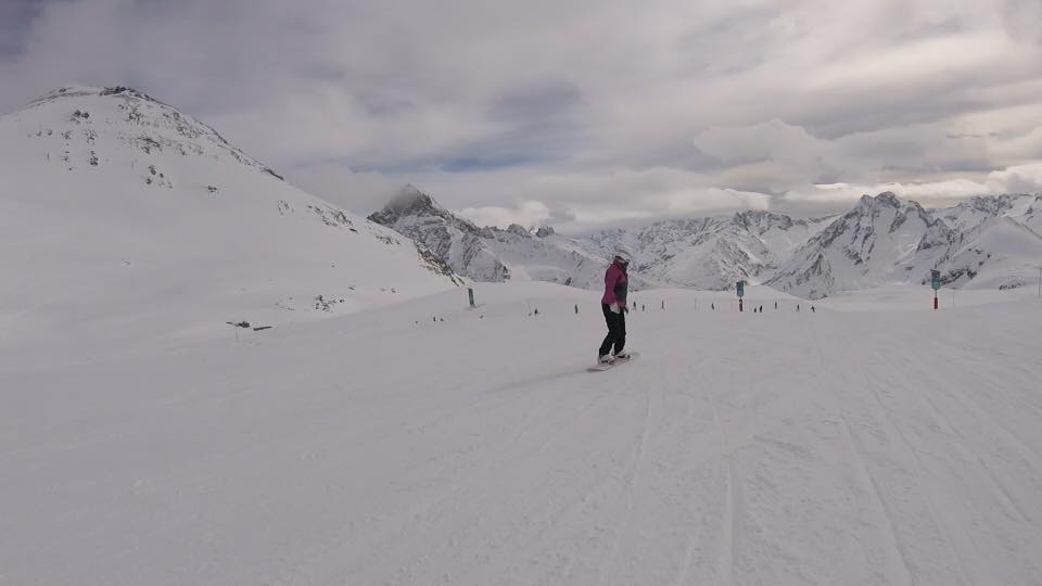 snowboarding