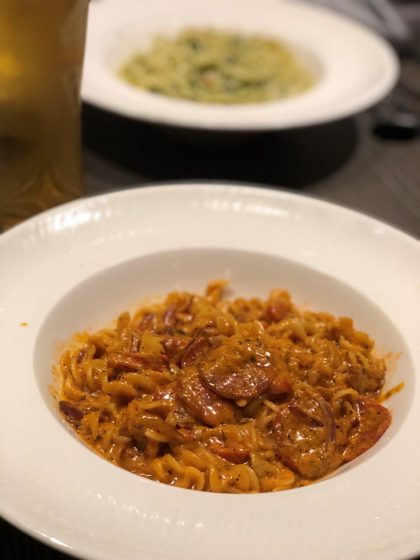 Gluten free fusilli piccante at La Vita